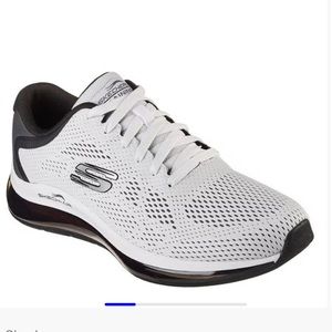Skechers Gray and White Athletic Shoes with Mesh Upper and Cushioned Sole